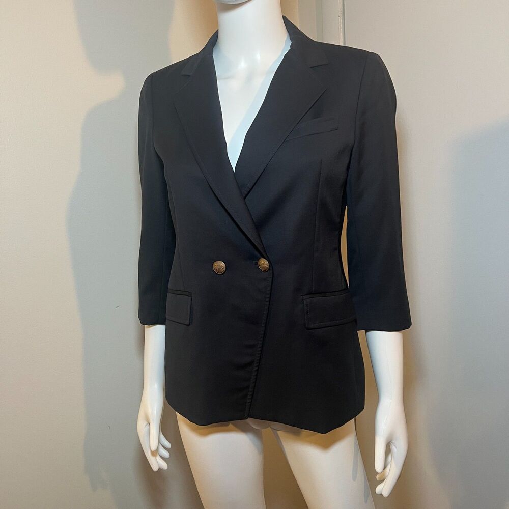 100% Wool Italian Luxury Tailored Women Blazer Preppy Luxury Old Money European